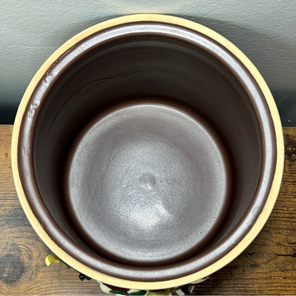 Vintage Holiday 3D Santa Hat Teddy Bear Stoneware Cookie Jar Christmas Winter - Picture 8 of 14